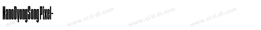 NanoDyongSong Pixel字体转换